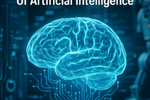 Futuristic digital illustration of an AI brain with glowing circuits and data streams, representing GPT-5 technology and innovation.